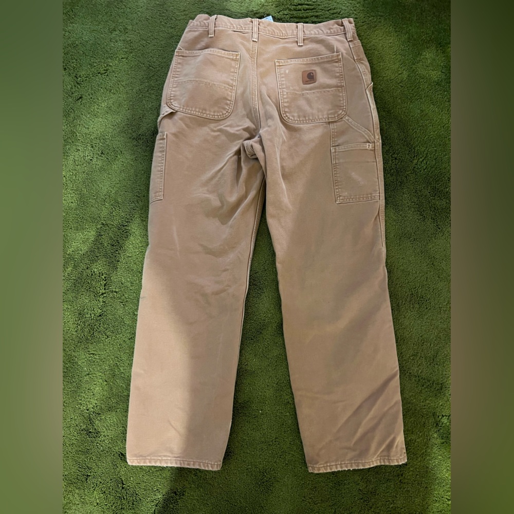 Carhartt Work Pants - Flannel Interior - 34 x 32